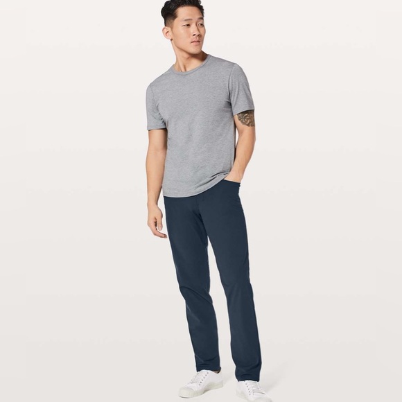 Lululemon ABC Warpstreme True Navy Blue Trouser Pant Size 32 - Picture 1 of 12